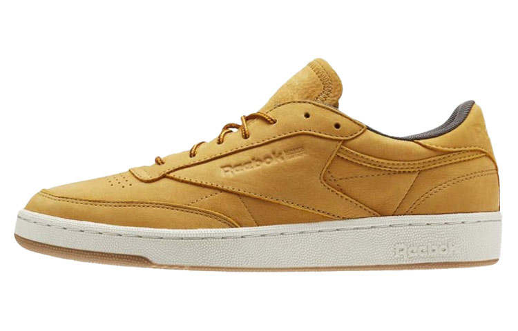 Reebok Club C Skateboard Shoes Men's Low Top Yellow