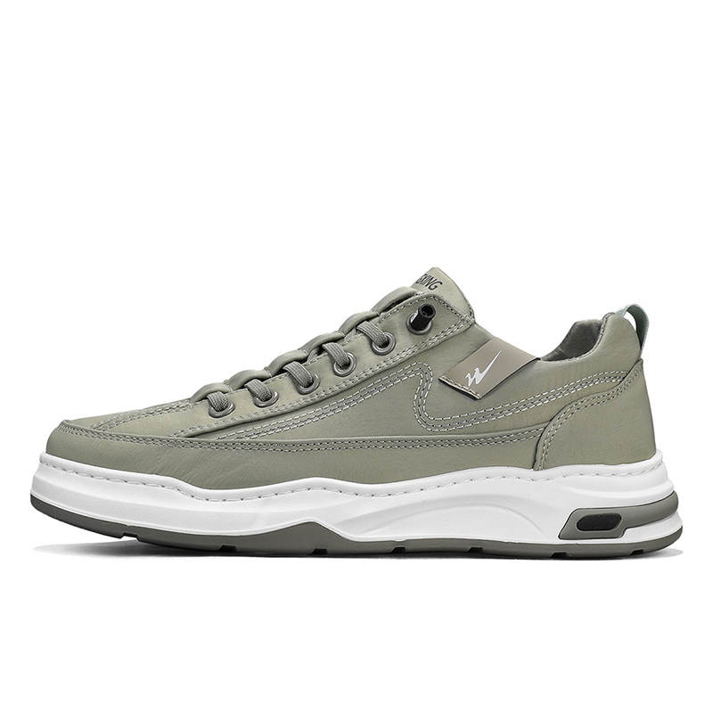 Binary Binary Lightweight Slip Resistant Lightweight Anti Slip Low top Skateboard Shoes Men's Green