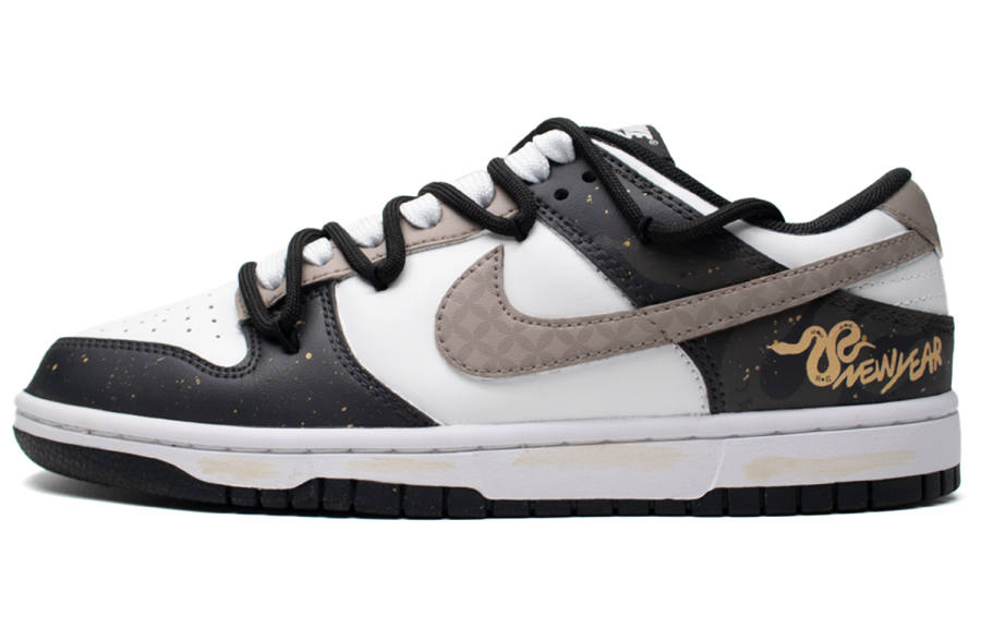 Nike Nike Dunk Slip Resistant Cushioning Low top Skateboard Shoes Unisex Black