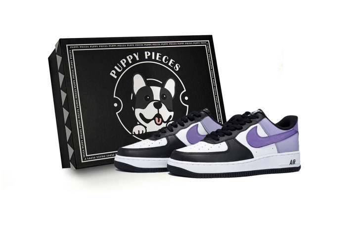 Nike Nike Air Force 1 Puppy Fragment, Special Shoe Box Slip Resistant Abrasion Resistant Low top Skateboard Shoes Men's