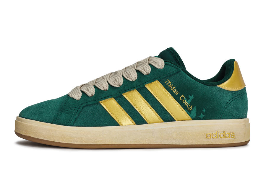 Adidas Adidas Grand Court Base 00s RTHS Gold Pine Forest Low top Skateboard Shoes Unisex Green Gold