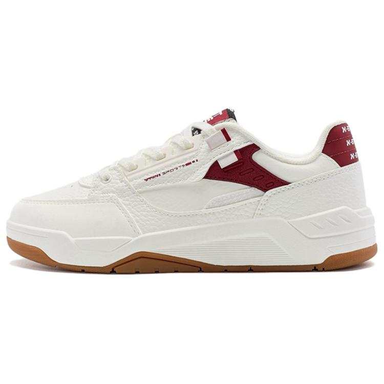 XTEP New Glow Lightweight Low top Skateboard Shoes Women's White Red