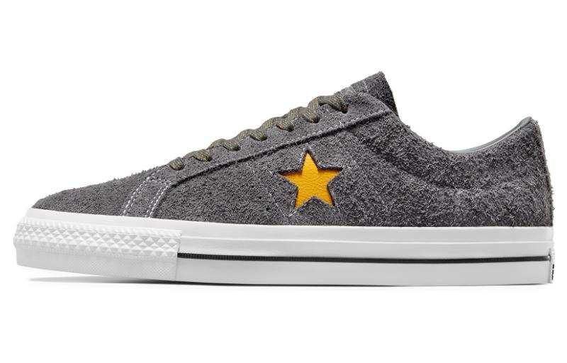 Converse One Star Cushioning Abrasion Resistant Cushioning, Wear Resistant Low top Skateboard Shoes Unisex Gray
