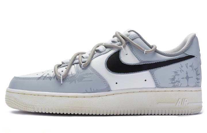 Nike Nike Air Force 1 Low 811 Manufacturing Low top Skateboard Shoes GS White Gray