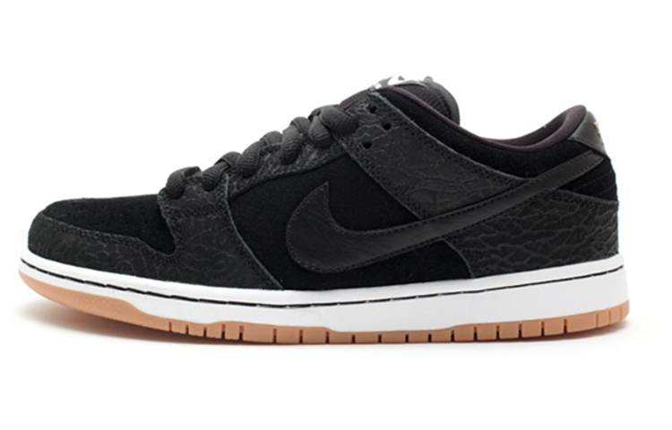 Nike Nike Dunk SB Nontourage Non slip Lightweight Low top Skateboard Shoes Men's Black Gray