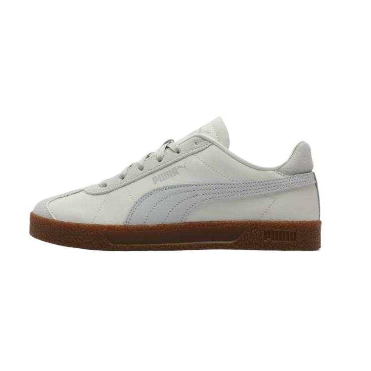 PUMA Club Wear resistant And Lightweight Low top Skateboard Shoes Unisex White