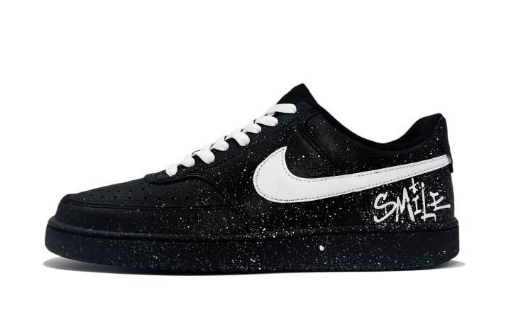 Nike Nike Court Vision Abrasion Resistant Abrasion Resistant Low top Skateboard Shoes Unisex Black