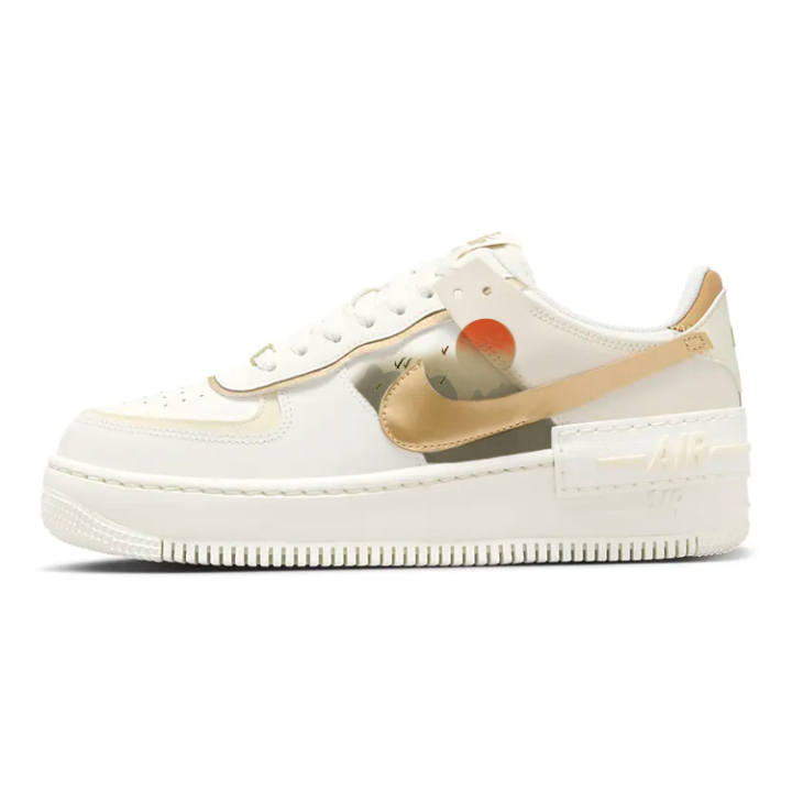 Nike Nike Air Force 1 Scenic Landscape Slip Resistant Slip Resistant Low top Skateboard Shoes Women's White