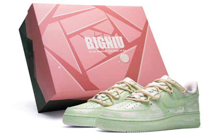 Nike Nike Air Force 1 Leather Thermal Coverage Low top Skateboard Shoes Men's White Green