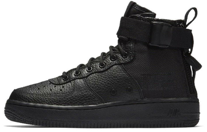 Nike Nike Sf Air Force 1 Mid 'Triple Black' Gs