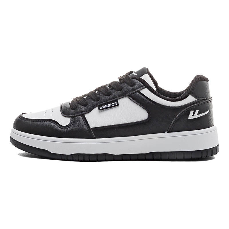 WARRIOR Skateboard Shoes Women's Low Top Black/White
