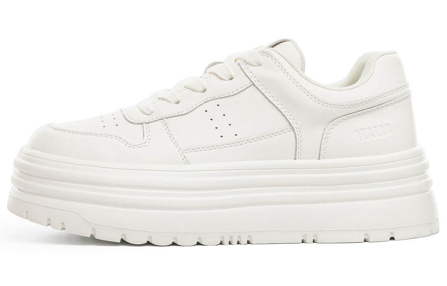 Kappa Slip Resistant Abrasion Resistant Low top Skateboard Shoes Women's White