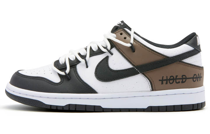 Nike Nike Dunk Retro Slip Resistant Abrasion Resistant Low top Skateboard Shoes Unisex Black Brown