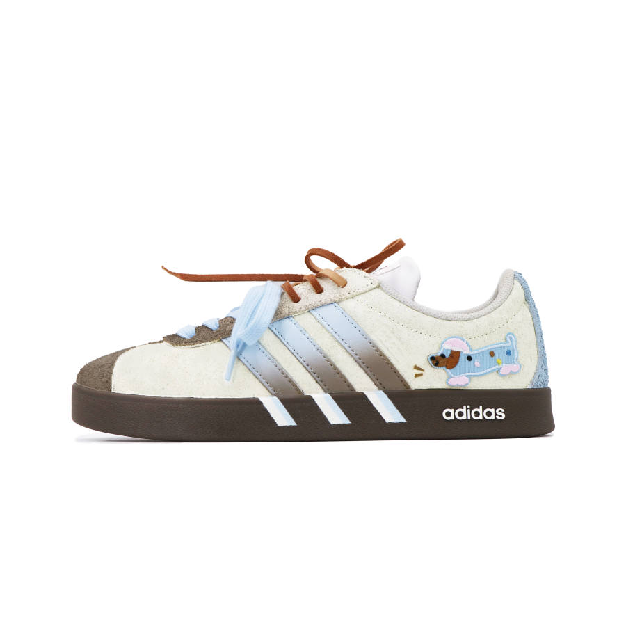Adidas Adidas VL COURT 2.0 Abrasion Resistant Low top Skateboard Shoes Unisex Blue Brown