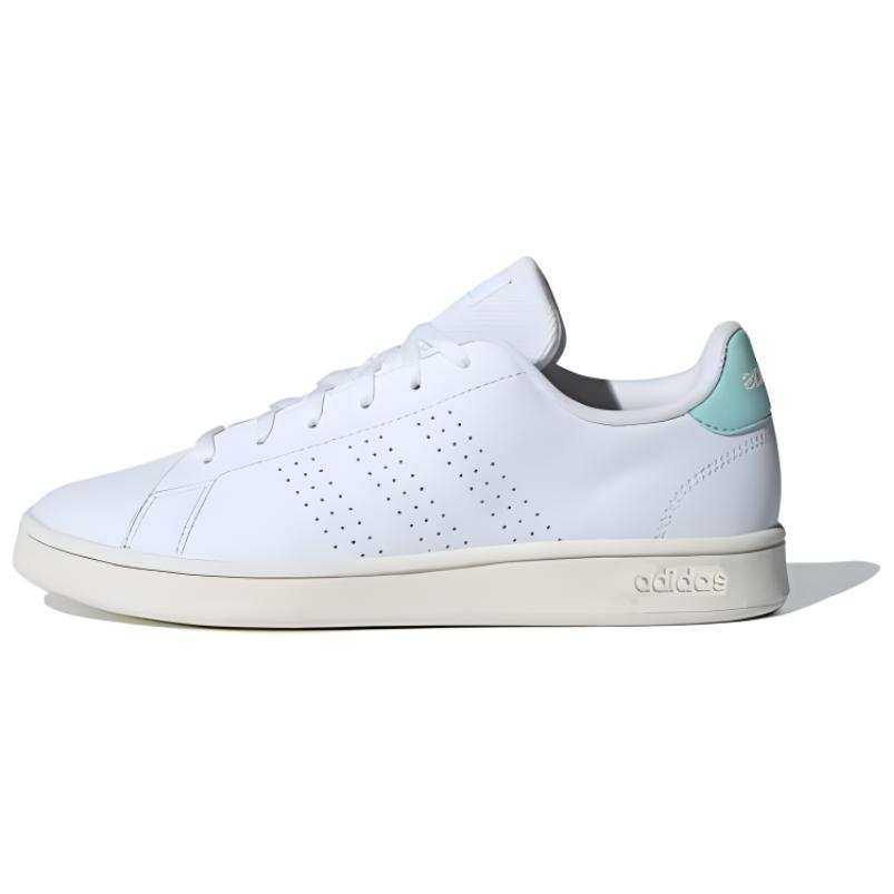 Adidas Adidas ADVANTAGE BASE Cushioning Abrasion Resistant Low top Skateboard Shoes Women's White Green