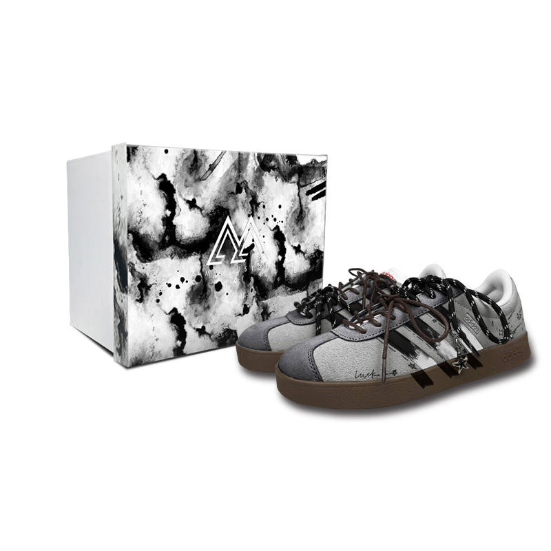 Adidas Adidas VL COURT 2.0 Cushioning Abrasion Resistant Low top Skateboard Shoes Unisex