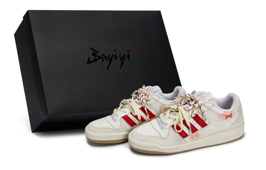 Adidas Originals FORUM 811 Manufacturing, Candy Cat Paw, Special Shoe Box Lightweight Low top Skateboard Shoes Unisex