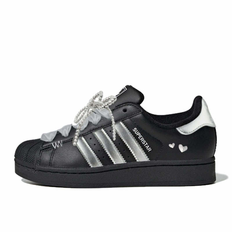 Adidas Originals Superstar 2 Silver Heart Black Oyster Abrasion Resistant, Lightweight, Balanced
