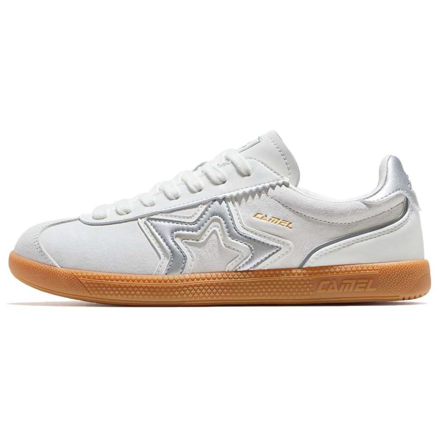 CAMEL Starfish Top Grain Pig Leather Lightweight And Slip Resistant Breathable Low top Skateboard Shoes Women's