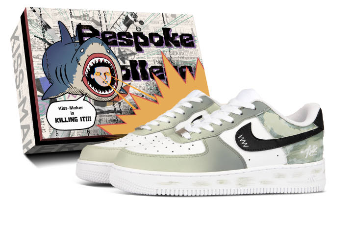 Nike Nike Leather Slip Resistant Abrasion Resistant Coverage Low top Trendy Skateboard Shoes Unisex Army Green