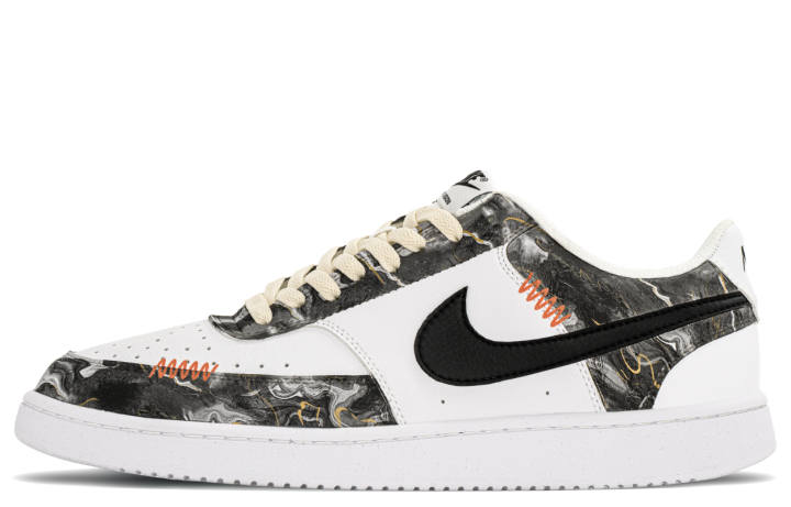 Nike Nike Court Vision 1 Cushioning Low top Skateboard Shoes Men's White Black Gray