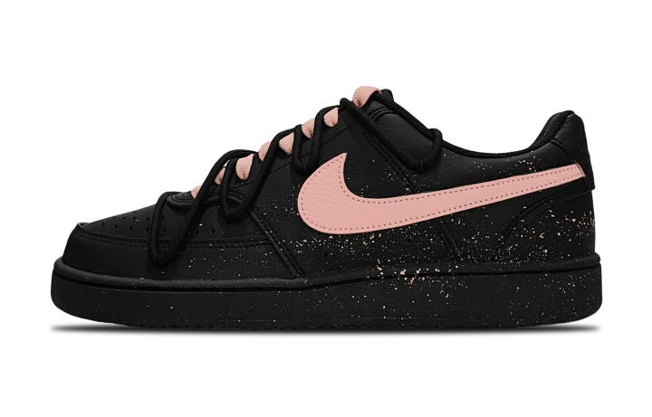 Nike Nike Court Vision Low Slip Resistant Abrasion Resistant Low top Skateboard Shoes Unisex Black