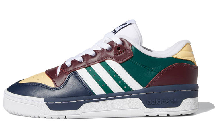 Adidas Originals Rivalry Slip Resistant Slip Resistant Low top Skateboard Shoes Women's Green Brown Blue