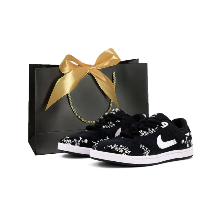 Nike Nike SB Alleyoop Mesh, Leather Slip Resistant Abrasion Resistant Low top Skateboard Shoes Unisex Black