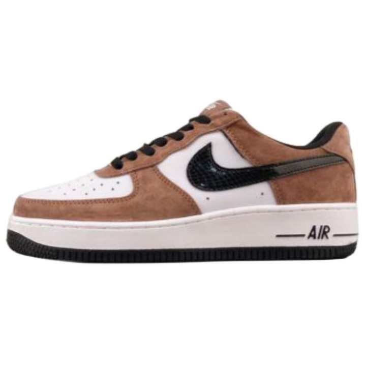 Nike Nike Air Force 1 Slip Resistant Abrasion Resistant Low top Skateboard Shoes Unisex Brown