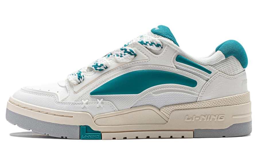 Li-Ning Li Ning Journey V2 Low top Skateboard Shoes Men's White Turquoise