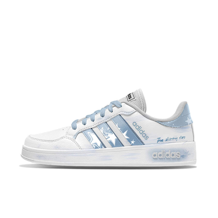 Adidas Neo Breaknet Freedom Panda, Star Sea Cushioning Low top Skateboard Shoes Unisex Blue White