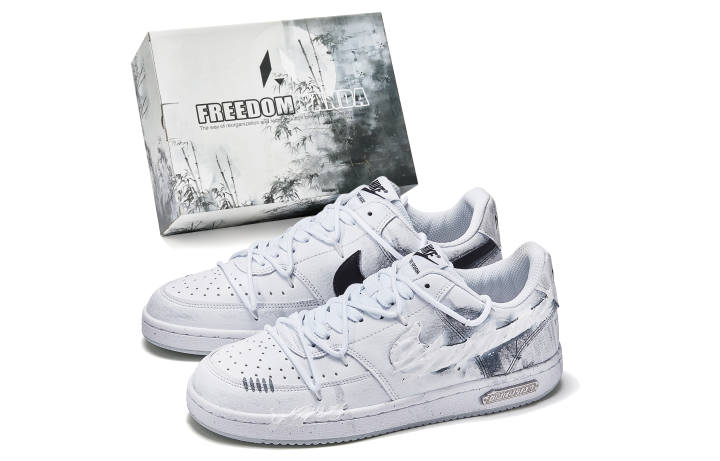 Nike Nike Court Vision 1 Freedom Panda, Box, Cold Snow Slip Resistant Quick Dry Abrasion Resistant Balance