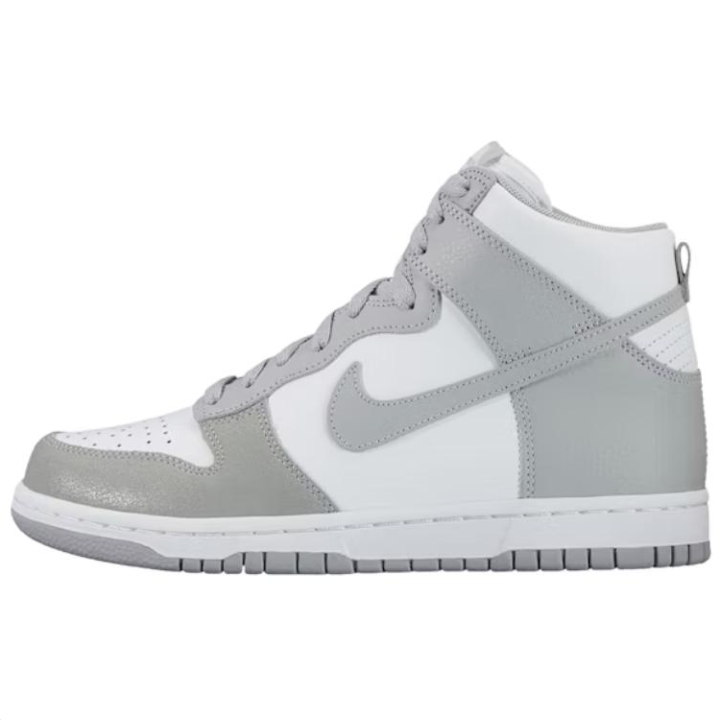 Nike Nike Dunk High Abrasion Resistant High top Skateboard Shoes Women's White Gray