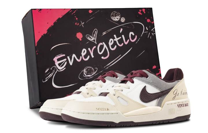 Nike Nike Full Force Vintage Raspberry Leather Abrasion Resistant Lightweight Wear resistant And Lightweight Low top