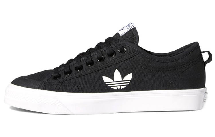 Adidas Originals Nizza Trefoil Canvas Comfortable Abrasion Resistant Slip Resistant Low top Skateboard Shoes