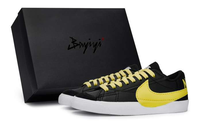 Nike Nike Blazer 811 Manufacturing, Nocturne Yellow, Special Shoe Box Minimalist Slip Resistant Abrasion Resistant