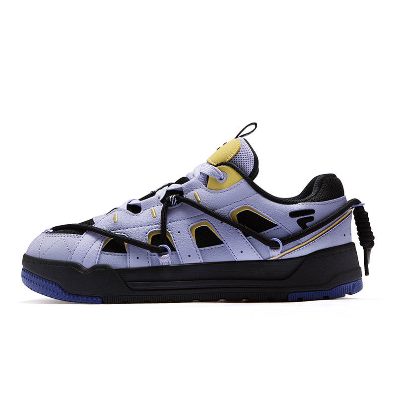 FILA FUSION REEF Shoes Slip Resistant Abrasion Resistant Low top Skateboard Shoes Women's Heather Purple Black