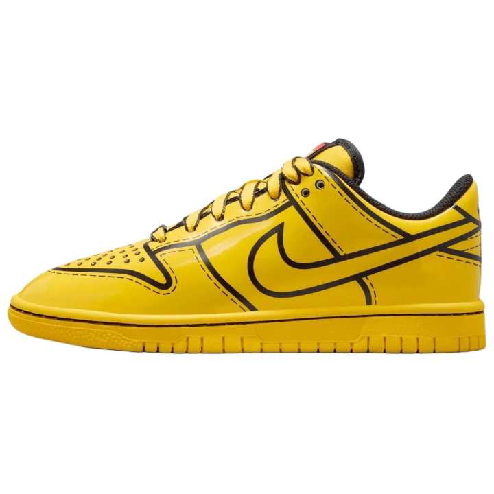Nike LEGO x Nike Dunk Low top Kids' Skateboarding Shoes Bright Yellow Kids'