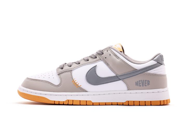 Nike Nike Dunk Abrasion Resistant, Lightweight, And Breathable Low top Skateboard Shoes Unisex Gray White