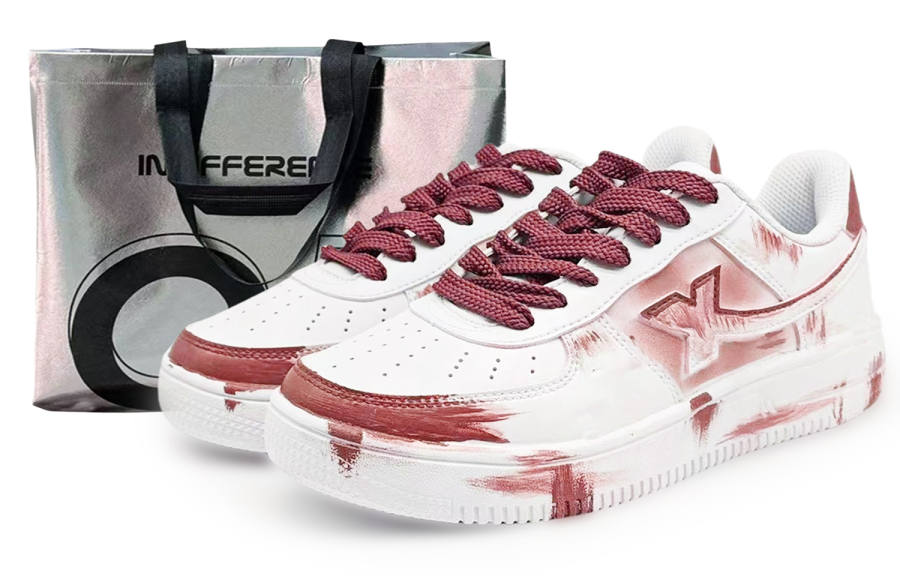 XTEP Air Force 1 Abrasion Resistant Cushioning Low top Skateboard Shoes Men's White