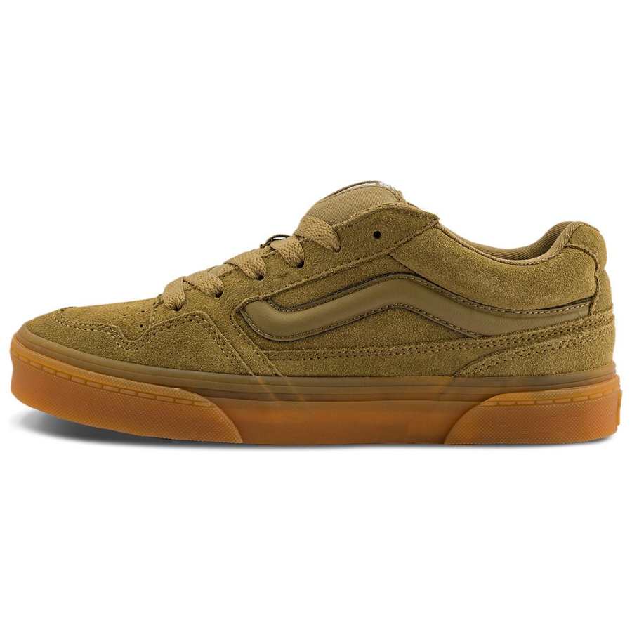 Vans Low top Skateboard Shoes Unisex Green Brown