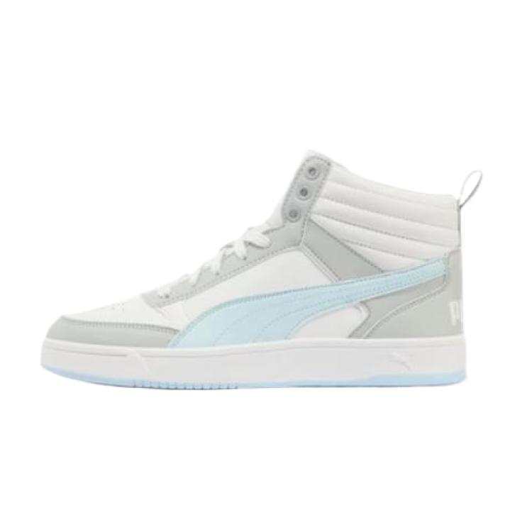 PUMA DRIBBLE Coverage Waterproof Abrasion Resistant Lightweight Mid top Skateboard Shoes Unisex Blue Gray