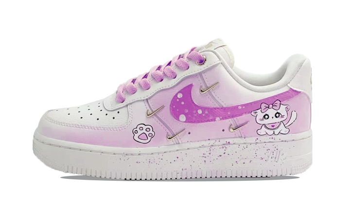 Nike Nike Air Force 1 Leather Slip Resistant Cushioning Abrasion Resistant Lightweight Low top Skateboard Shoes Women's