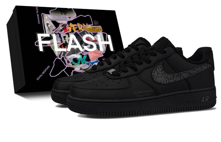 Nike Nike Air Force 1 Gothic Texture, Box Included Leather Abrasion Resistant Abrasion Resistant Low top Skateboard Shoes