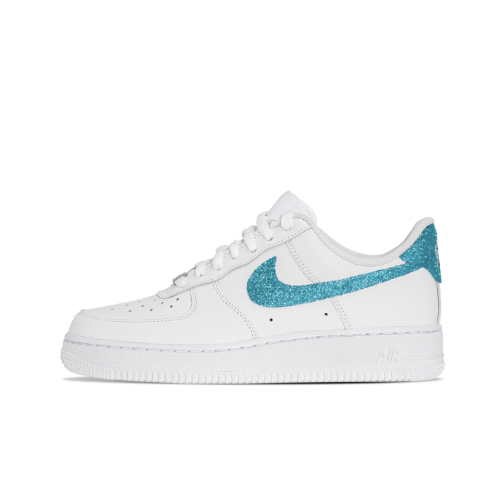 Nike Nike Air Force 1 Slip Resistant Low top Skateboard Shoes Unisex White Blue