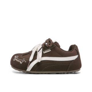 KEAIDENI Abrasion Resistant Lightweight Low top Skateboard Shoes Women's Brown