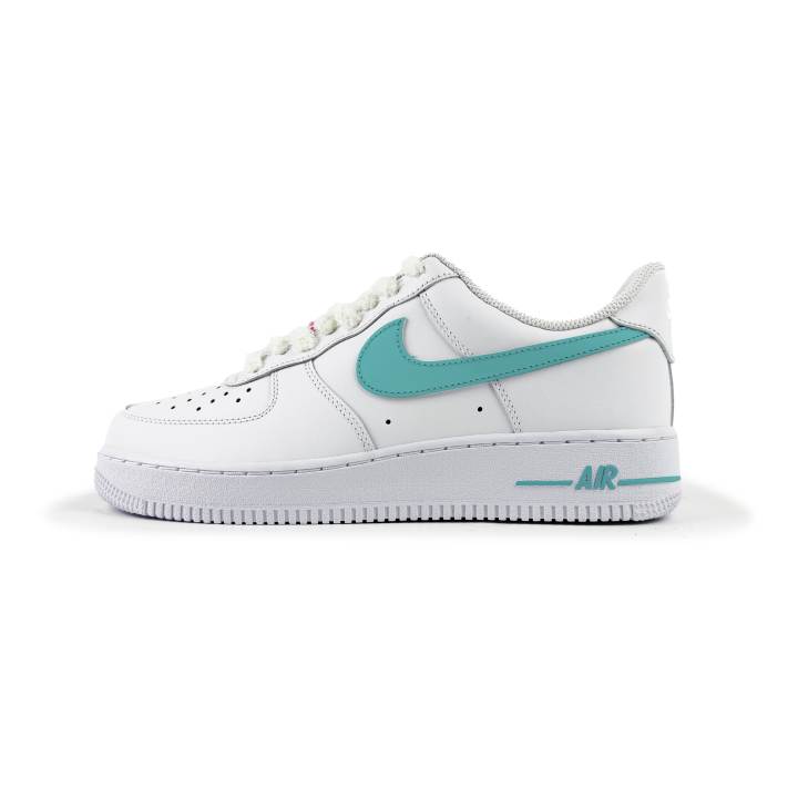 Nike Nike Air Force 1 Coverage Abrasion Resistant Coverage Abrasion Resistant Low top Skateboard Shoes Women's White Green