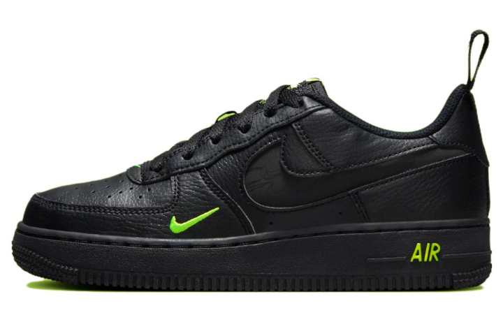 Nike Nike Air Force 1 Low Black Volt GS
