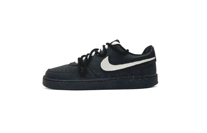 Nike Nike Court Vision Abrasion Resistant Low top Skateboard Shoes Unisex Black White