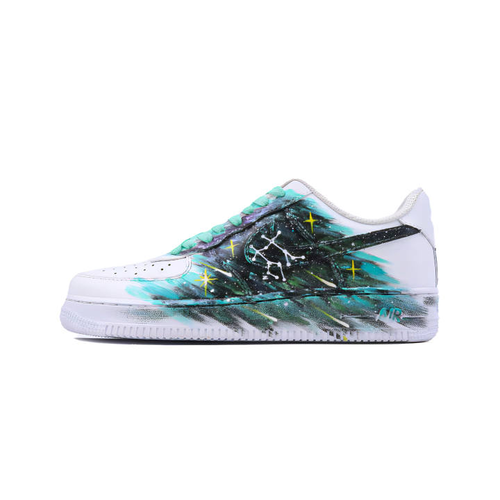 Nike Nike Air Force 1 New Wonder Point, Starry Journey Slip Resistant Abrasion Resistant Low top Skateboard Shoes Unisex